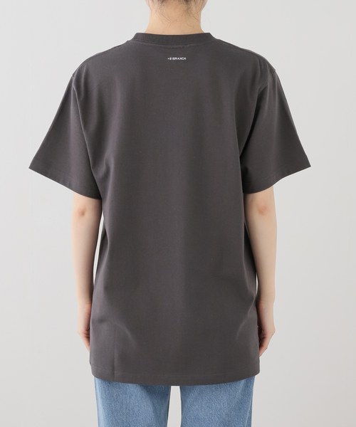 ＋81BRANCA（ハチイチブランカ）の「+81 BRANCA/ハチイチブランカ  Mickey Tee +81B-25SS-CL4A（Tシャツ/カットソー・レディース・チャコールグレー/ホワイト・FREE）」の5枚目の写真