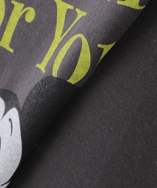 ＋81BRANCA（ハチイチブランカ）の「+81 BRANCA/ハチイチブランカ  Mickey Tee +81B-25SS-CL4A（Tシャツ/カットソー・レディース・チャコールグレー/ホワイト・FREE）」の9枚目の写真