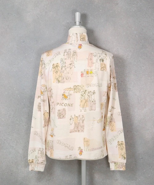 STUDIO PICONE(スタジオピッコーネ)の「水彩タッチハイネックプルオーバー(Tシャツ/カットソー・レディース・ベージュ/ピンク・LL/L/M)」の4枚目の写真