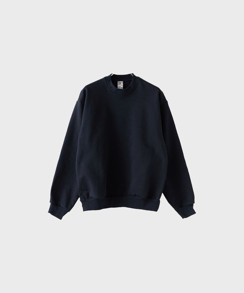 LOS ANGELES APPAREL(ロサンゼルスアパレル)の「Los Angels Apparel/ロサンゼルスアパレル 14oz L/S HEAVY FLEECE PO CREW クルーネックスウェット スウエット トレーナー(スウェット・メンズ・ホワイト/ネイビー・S/L)」の1枚目の写真