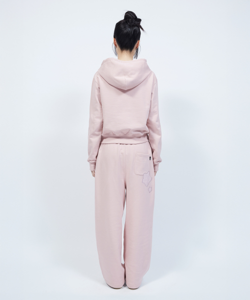 LMR(エルエムアール)の「キャットシンボルパッチワーククロップフードジップアップ PINK(パーカー・レディース・PINK・LARGE/SMALL/MEDIUM)」の7枚目の写真
