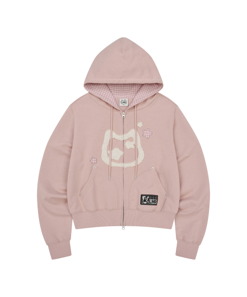LMR(エルエムアール)の「キャットシンボルパッチワーククロップフードジップアップ PINK(パーカー・レディース・PINK・LARGE/SMALL/MEDIUM)」の12枚目の写真