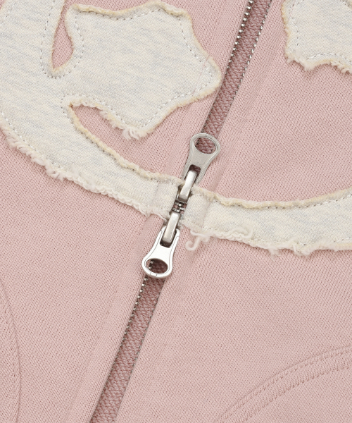 LMR(エルエムアール)の「キャットシンボルパッチワーククロップフードジップアップ PINK(パーカー・レディース・PINK・LARGE/SMALL/MEDIUM)」の17枚目の写真