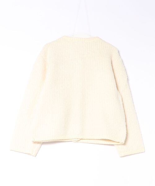 U.S. POLO ASSN.(ユーエスポロアッスン)の「【U.S. POLO ASSN.】ワンポイント刺繍ニットボアジャケット(その他アウター・レディース・ブラウン/チャコールグレー/アイボリー・M)」の4枚目の写真