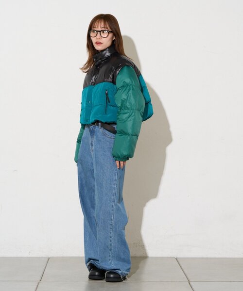etsinta（エシンタ）の「【etsinta】2wayショートダウンジャケット（ダウンジャケット/コート・レディース・パープル/グリーン・ONE SIZE）」の11枚目の写真