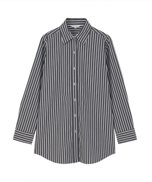 TOKYO SHIRTS（トウキョウシャツ）の「カジュアルシャツ オーバーシャツ 長袖 レディース（シャツ/ブラウス・レディース・グレー/ブルー・M/L/LL）」の2枚目の写真