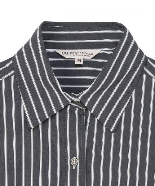 TOKYO SHIRTS（トウキョウシャツ）の「カジュアルシャツ オーバーシャツ 長袖 レディース（シャツ/ブラウス・レディース・グレー/ブルー・M/L/LL）」の5枚目の写真