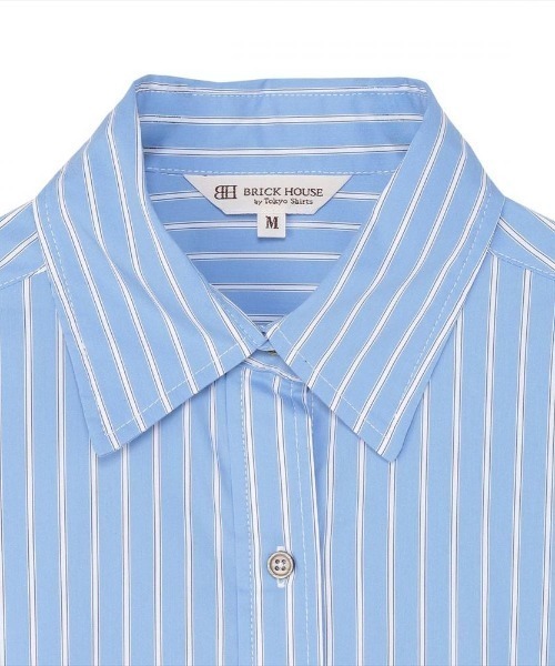 TOKYO SHIRTS（トウキョウシャツ）の「カジュアルシャツ オーバーシャツ 長袖 レディース（シャツ/ブラウス・レディース・グレー/ブルー・M/L/LL）」の10枚目の写真