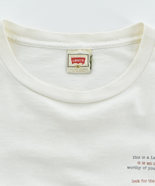 Levi's(リーバイス)の「【USED】90’s Levi's “DEMAND THE BEST” ロゴ Tシャツ USA製(Tシャツ/カットソー・メンズ・ホワイト・LARGE)」の5枚目の写真