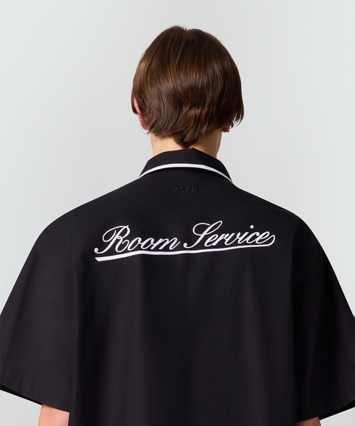 MSGM(エムエスジーエム)の「コントラストトリム ポプリンシャツ(シャツ/ブラウス・メンズ・ブラック・37)」の5枚目の写真