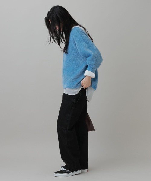 LAKOLE(ラコレ)の「デニムペインターパンツ(WOMEN) / 1068090(デニムパンツ・レディース・インディゴブルー/ブラック・X-SMALL/SMALL/MEDIUM/LARGE)」の16枚目の写真