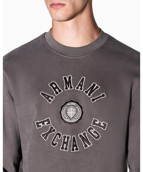 ARMANI EXCHANGE(アルマーニエクスチェンジ)の「【A|X アルマーニ エクスチェンジ】CO AXロゴ スウェットプルオーバー(スウェット・メンズ・グレイッシュベージュ・LARGE/X-LARGE/SMALL/MEDIUM/X-SMALL)」の4枚目の写真