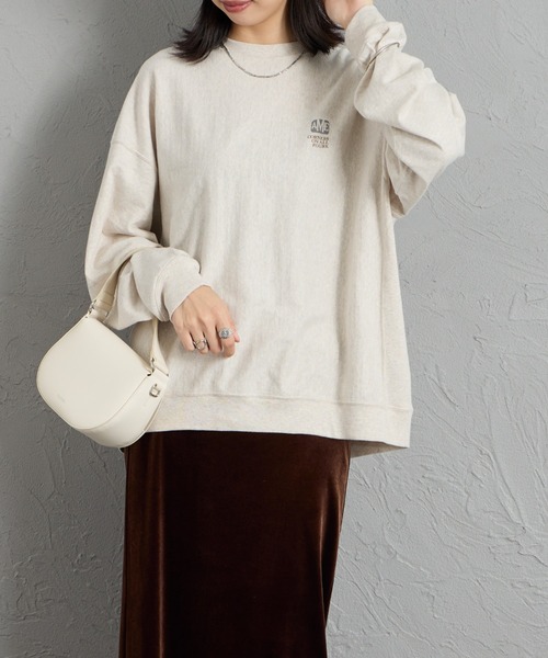 AMERICANA（アメリカーナ）の「[Americana/アメリカーナ] AMRCN バックプリントロンT（Tシャツ/カットソー・レディース・オートミール/ネイビー/マスタード・ONE SIZE）」の20枚目の写真