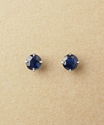 [ セカンドピアス]Pt ブルーサファイヤピアス