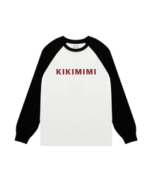 KIKIMIMI FONT RAGLAN RIB LONGSLEEVES (WHITE)