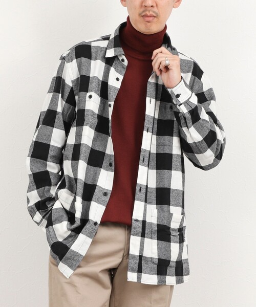 NOLLEY’S（ノーリーズ）の「バッファローチェック カバーオールシャツ 26AW（シャツ/ブラウス・メンズ・ホワイト系その他/ブルー系その他/レッド系その他・S/L/M）」の2枚目の写真