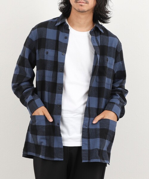 NOLLEY’S（ノーリーズ）の「バッファローチェック カバーオールシャツ 26AW（シャツ/ブラウス・メンズ・ホワイト系その他/ブルー系その他/レッド系その他・S/L/M）」の3枚目の写真