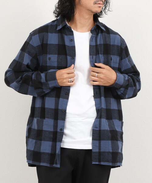 NOLLEY’S（ノーリーズ）の「バッファローチェック カバーオールシャツ 26AW（シャツ/ブラウス・メンズ・ホワイト系その他/ブルー系その他/レッド系その他・S/L/M）」の8枚目の写真