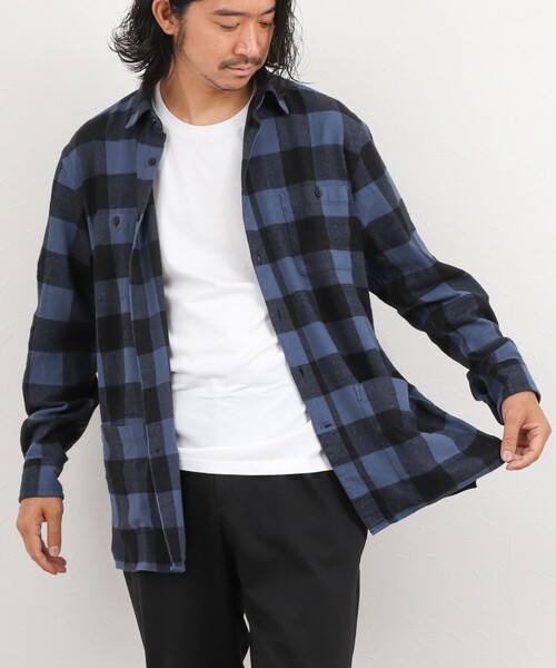 NOLLEY’S（ノーリーズ）の「バッファローチェック カバーオールシャツ 26AW（シャツ/ブラウス・メンズ・ホワイト系その他/ブルー系その他/レッド系その他・S/L/M）」の9枚目の写真