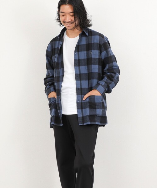 NOLLEY’S（ノーリーズ）の「バッファローチェック カバーオールシャツ 26AW（シャツ/ブラウス・メンズ・ホワイト系その他/ブルー系その他/レッド系その他・S/L/M）」の11枚目の写真
