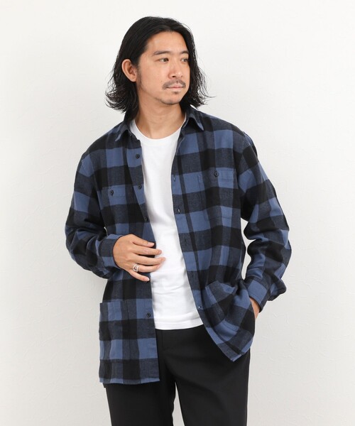 NOLLEY’S（ノーリーズ）の「バッファローチェック カバーオールシャツ 26AW（シャツ/ブラウス・メンズ・ホワイト系その他/ブルー系その他/レッド系その他・S/L/M）」の12枚目の写真