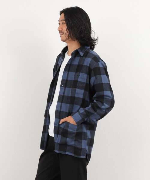 NOLLEY’S（ノーリーズ）の「バッファローチェック カバーオールシャツ 26AW（シャツ/ブラウス・メンズ・ホワイト系その他/ブルー系その他/レッド系その他・S/L/M）」の13枚目の写真