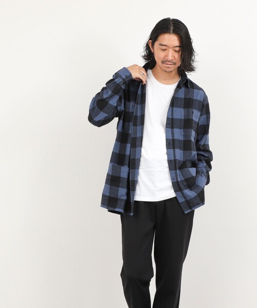 NOLLEY’S（ノーリーズ）の「バッファローチェック カバーオールシャツ 26AW（シャツ/ブラウス・メンズ・ホワイト系その他/ブルー系その他/レッド系その他・S/L/M）」の14枚目の写真