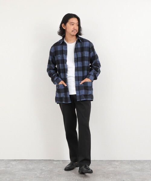 NOLLEY’S（ノーリーズ）の「バッファローチェック カバーオールシャツ 26AW（シャツ/ブラウス・メンズ・ホワイト系その他/ブルー系その他/レッド系その他・S/L/M）」の15枚目の写真