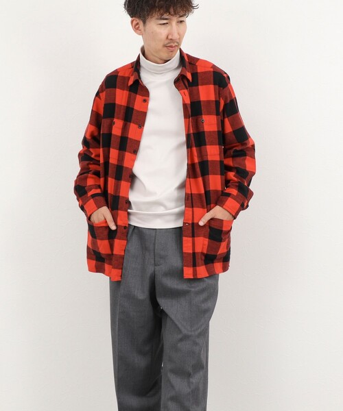 NOLLEY’S（ノーリーズ）の「バッファローチェック カバーオールシャツ 26AW（シャツ/ブラウス・メンズ・ホワイト系その他/ブルー系その他/レッド系その他・S/L/M）」の21枚目の写真