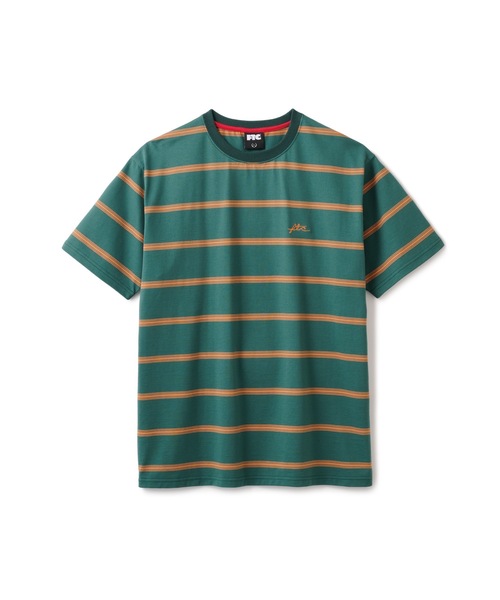 FTC（エフティーシー）の「STRIPE TEE（Tシャツ/カットソー・メンズ・ブラック/グリーン/ネイビー・MEDIUM/LARGE）」の3枚目の写真