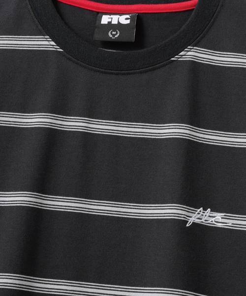 FTC（エフティーシー）の「STRIPE TEE（Tシャツ/カットソー・メンズ・ブラック/グリーン/ネイビー・MEDIUM/LARGE）」の4枚目の写真