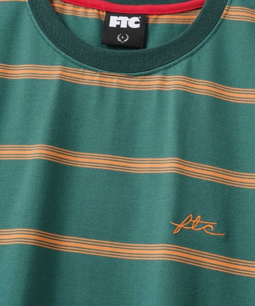 FTC（エフティーシー）の「STRIPE TEE（Tシャツ/カットソー・メンズ・ブラック/グリーン/ネイビー・MEDIUM/LARGE）」の5枚目の写真
