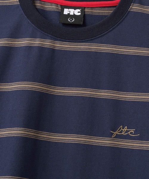 FTC（エフティーシー）の「STRIPE TEE（Tシャツ/カットソー・メンズ・ブラック/グリーン/ネイビー・MEDIUM/LARGE）」の6枚目の写真