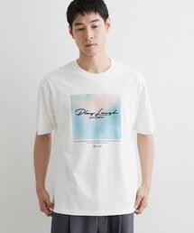 【洗濯機OK】アブストラクトフォト半袖Tシャツ