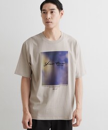 【洗濯機OK】アブストラクトフォト半袖Tシャツ