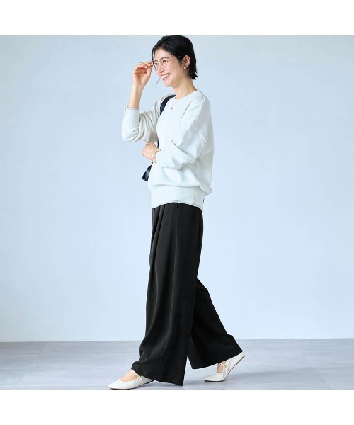 StyleNote（スタイルノート）の「ラクしてキレイを叶えるタックワイドパンツ（その他パンツ・レディース・ベージュ/グレー/ブラック・L1/M3/M1/S1/L2/M2/S2）」の19枚目の写真