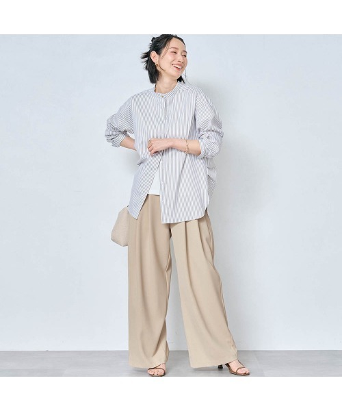 StyleNote（スタイルノート）の「ラクしてキレイを叶えるタックワイドパンツ（その他パンツ・レディース・ベージュ/グレー/ブラック・L1/M3/M1/S1/L2/M2/S2）」の14枚目の写真