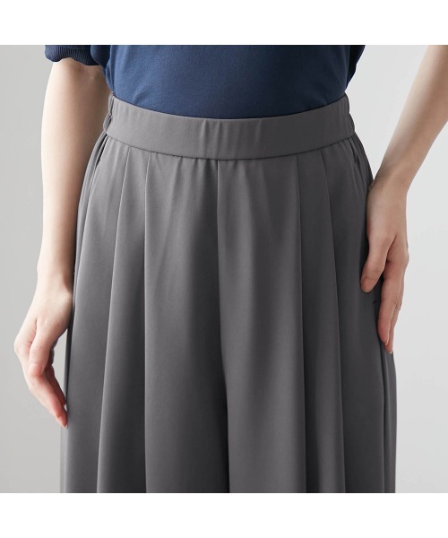 StyleNote（スタイルノート）の「ラクしてキレイを叶えるタックワイドパンツ（その他パンツ・レディース・ベージュ/グレー/ブラック・L1/M3/M1/S1/L2/M2/S2）」の9枚目の写真