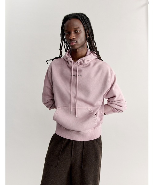 Maison Kitsune(メゾンキツネ)の「MAISON KITSUNE PARIS FADED COMFORT HOODIE(スウェット・メンズ・ピンク系その他・L/M/S/XS/XL)」の1枚目の写真