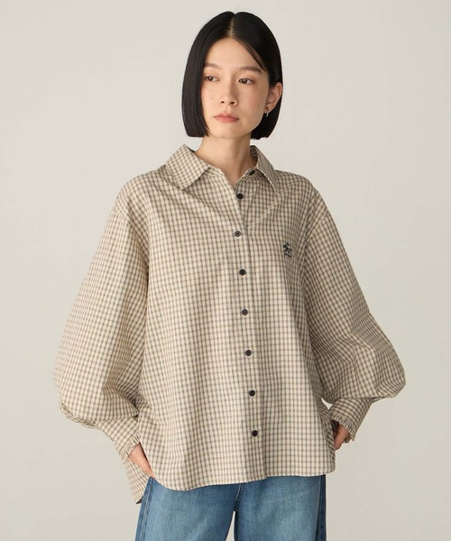 SAINT REPOS(サンルポ)の「【SAINT REPOS サンルポ別注】アソート袖ちびフリルレギュラーシャツ(シャツ/ブラウス・レディース・ブラウン/ワイン/ネイビー/ブルー/ブラウン系/ベージュ/ブラック・FREE)」の5枚目の写真