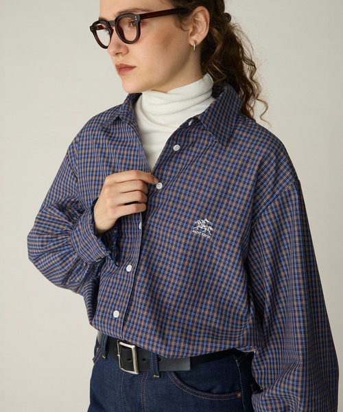 SAINT REPOS(サンルポ)の「【SAINT REPOS サンルポ別注】アソート袖ちびフリルレギュラーシャツ(シャツ/ブラウス・レディース・ブラウン/ワイン/ネイビー/ブルー/ブラウン系/ベージュ/ブラック・FREE)」の20枚目の写真