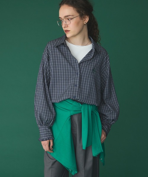 SAINT REPOS(サンルポ)の「【SAINT REPOS サンルポ別注】アソート袖ちびフリルレギュラーシャツ(シャツ/ブラウス・レディース・ブラウン/ワイン/ネイビー/ブルー/ブラウン系/ベージュ/ブラック・FREE)」の8枚目の写真