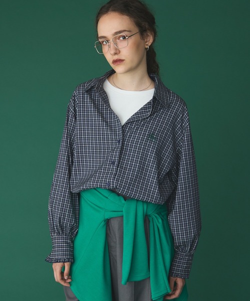 SAINT REPOS(サンルポ)の「【SAINT REPOS サンルポ別注】アソート袖ちびフリルレギュラーシャツ(シャツ/ブラウス・レディース・ブラウン/ワイン/ネイビー/ブルー/ブラウン系/ベージュ/ブラック・FREE)」の9枚目の写真