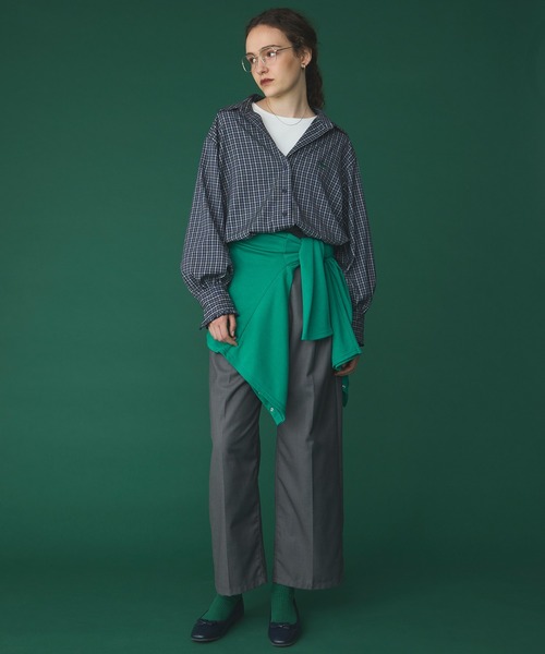 SAINT REPOS(サンルポ)の「【SAINT REPOS サンルポ別注】アソート袖ちびフリルレギュラーシャツ(シャツ/ブラウス・レディース・ブラウン/ワイン/ネイビー/ブルー/ブラウン系/ベージュ/ブラック・FREE)」の10枚目の写真
