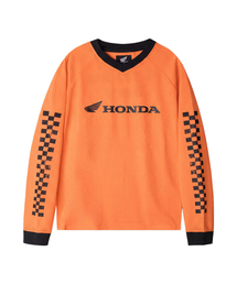 Checkerboard Moto Jersey Orange