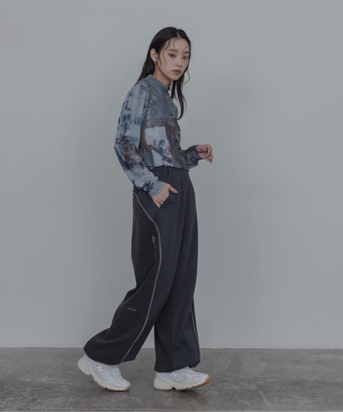 Eimee Law（エイミーロウ）の「ランダム刺繍フリース アーチパンツ（その他パンツ・レディース・ダークグレー/ライトイエロー/ライトベージュ・FREE）」の20枚目の写真
