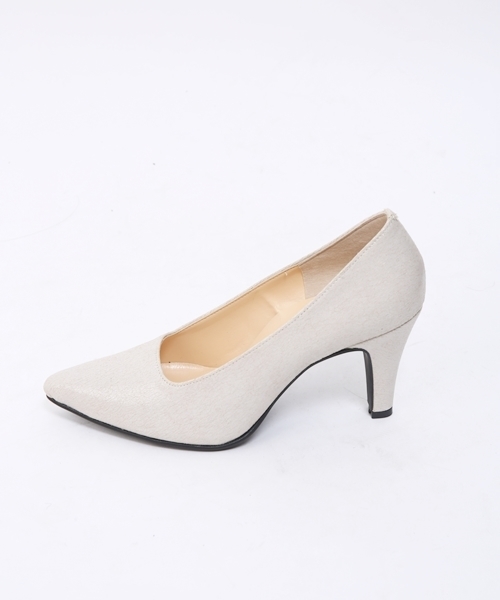 Chico（チコ）の「ｽｸｴｱｶｯﾄﾊﾟﾝﾌﾟｽ（パンプス・レディース・シルバー/ホワイト・LARGE/MEDIUM/SMALL）」の4枚目の写真