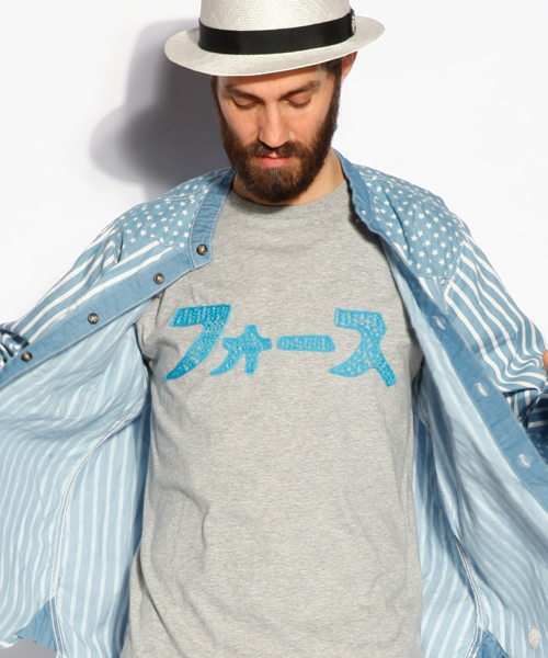 ALDIES(アールディーズ)の「Force Embroidery T フォース エンブロイダリー Tシャツ(Tシャツ/カットソー・メンズ・パープル/ホワイト/ブラック/グレー・LARGE/MEDIUM/SMALL/X-LARGE)」の3枚目の写真