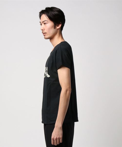 ALDIES(アールディーズ)の「Force Embroidery T フォース エンブロイダリー Tシャツ(Tシャツ/カットソー・メンズ・パープル/ホワイト/ブラック/グレー・LARGE/MEDIUM/SMALL/X-LARGE)」の7枚目の写真