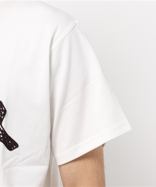 ALDIES(アールディーズ)の「Force Embroidery T フォース エンブロイダリー Tシャツ(Tシャツ/カットソー・メンズ・パープル/ホワイト/ブラック/グレー・LARGE/MEDIUM/SMALL/X-LARGE)」の10枚目の写真